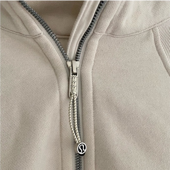 Lululemon Scuba Oversized Funnel Neck Half-Zip White Opal Size XS/S - Picture 7 of 9